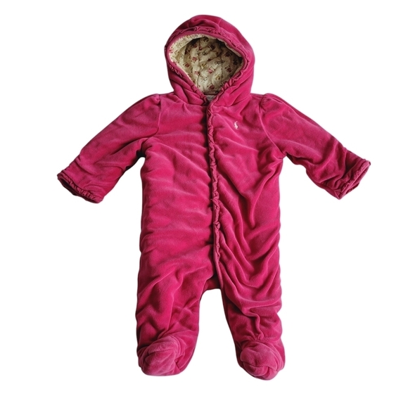 Ralph Lauren Dark Pink Insulated One Piece - Picture 1 of 10